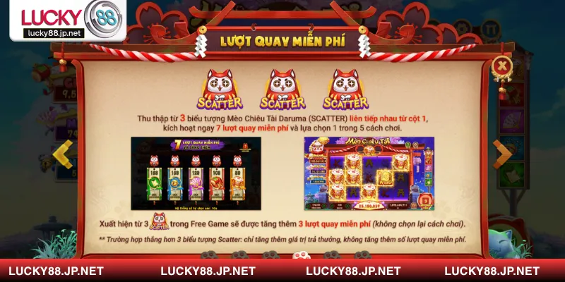 Nếu trúng được 3 Scatter thì anh em sẽ tham gia vòng quay bí ẩn 